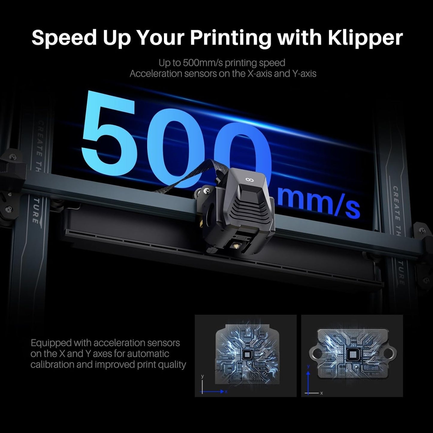 (New Open Box) ELEGOO Neptune 4 Plus 3D Printer, 500mm/s High-Speed Fast FDM Printer