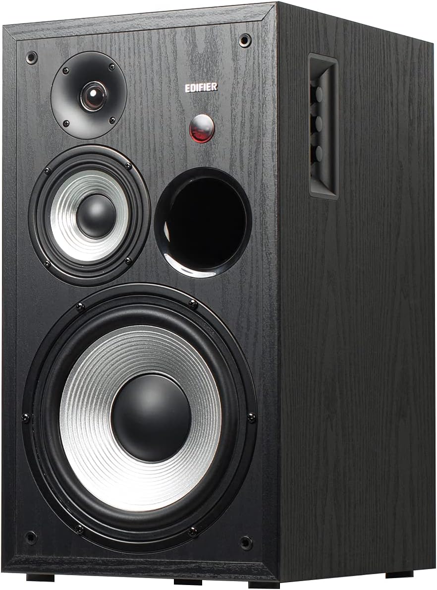 (Excellent) Edifier R2850DB Bluetooth Bookshelf Speakers, Wireless Studio Monitor, 3-Way Powered  (Pair)