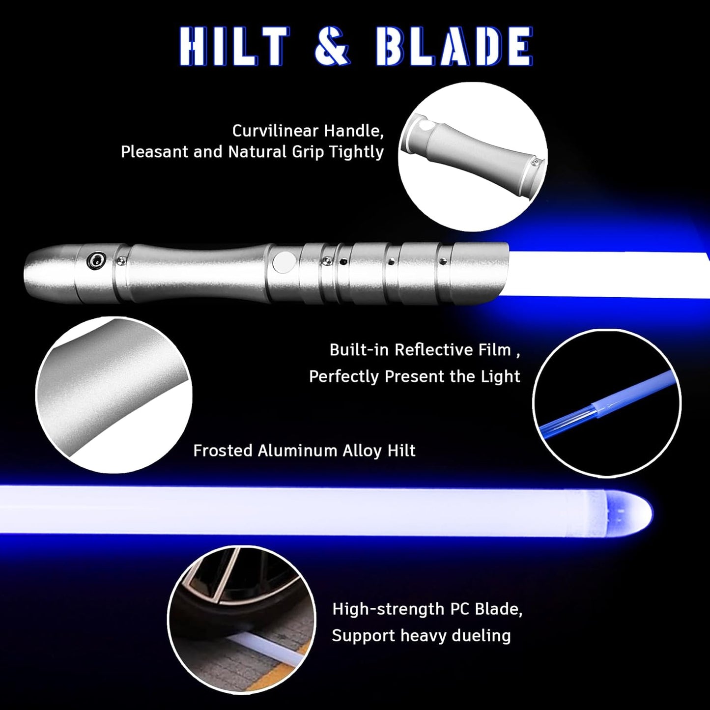 (New Open Box) YDDSABER Dueling Lightsaber for Adults Replaceable Blade FX Light Saber 4 Modes Sounds