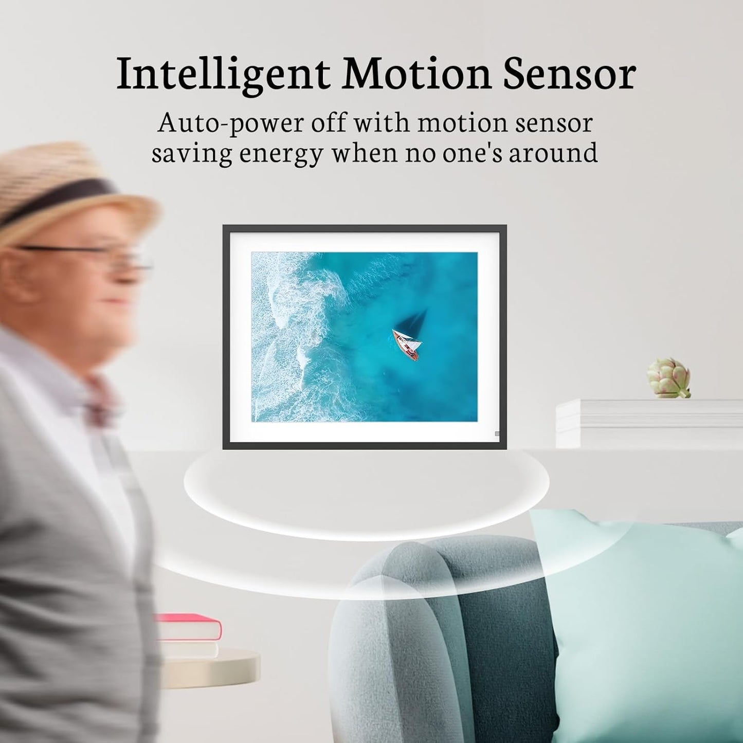 (New Open Box) BSIMB 16.2" Digital Picture Frame | Touchscreen • 32GB • WiFi Sharing