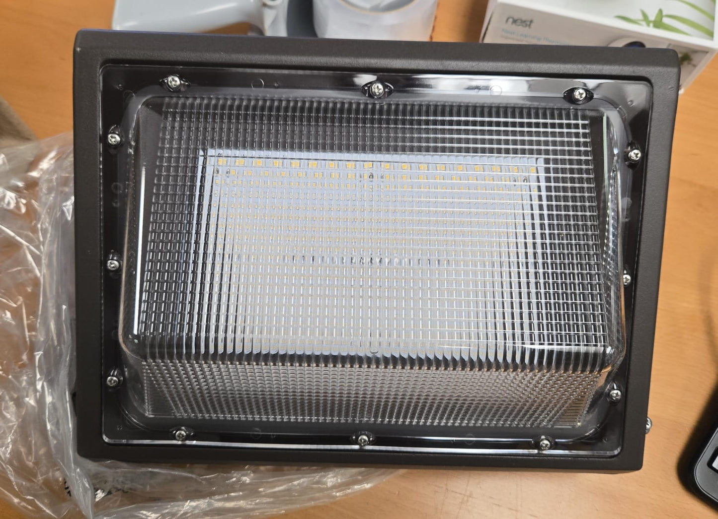 (New Open Box) Hyperikon 120W LED Outdoor Wall Pack – Integrated LED | 5000K Daylight | Energy Efficient