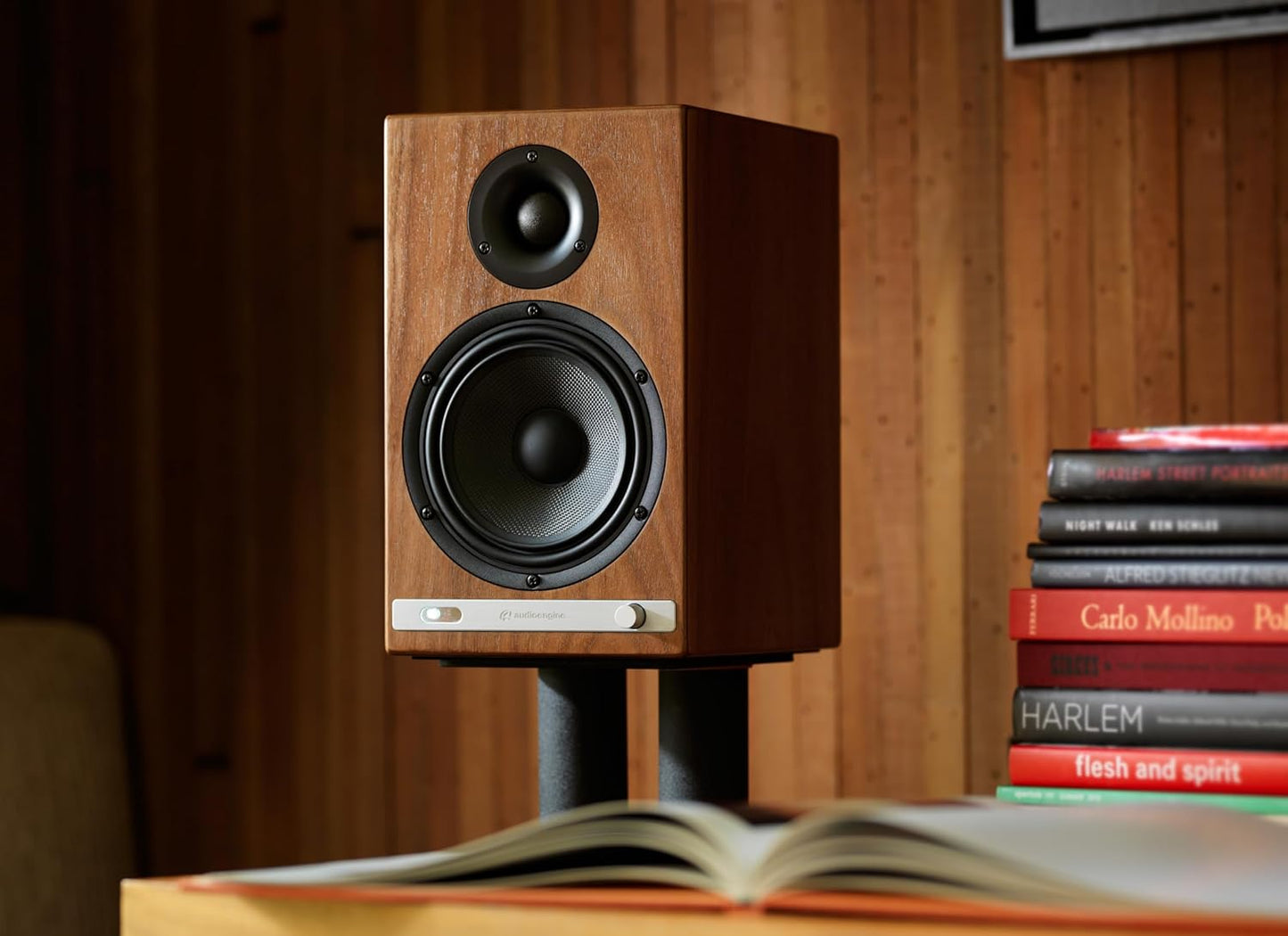 (New Open Box) Audioengine HD6 150W Wireless Powered Bookshelf Speakers, Enceintes de bibliothèque - Bluetooth aptX HD, USB 24-Bit DAC & Analog Amplifier