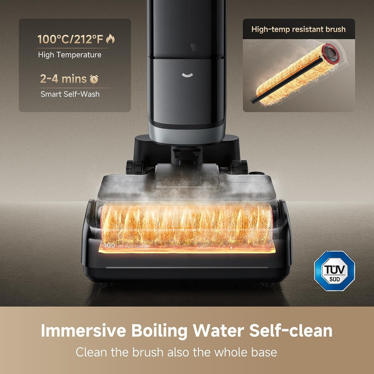 (Excellent) DREAME H15 Pro Heat Wet Dry Vacuum Cleaner – Hot Water Floor Cleaning | 22KPa Suction