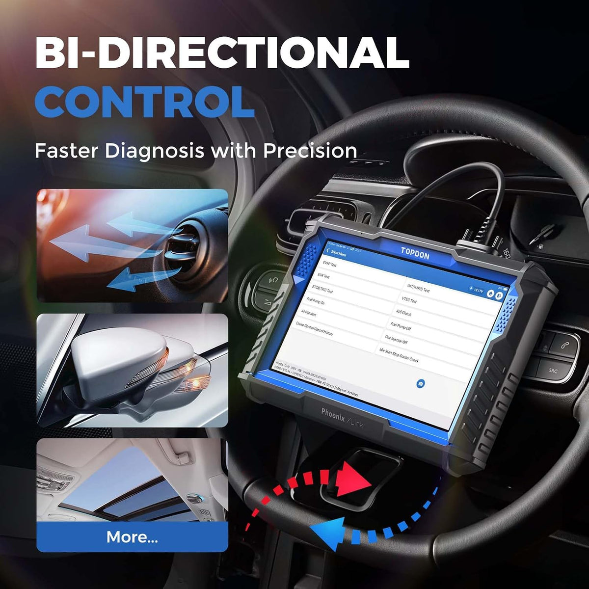 (New Open Box)  TOPDON Phoenix XLink Professional Automotive Diagnostic Scanner | ECU Programming •