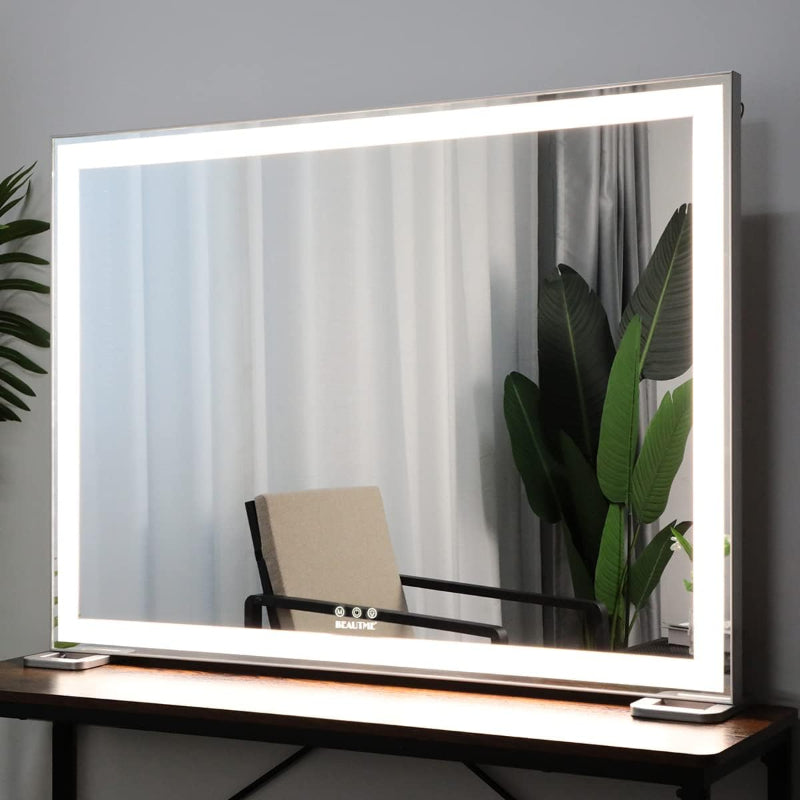 (Brand New) BEAUTME Large Vanity Mirror with Lights 91.5x67cm, Lighted Tabletop/Wall Hollywood Makeup Mirror