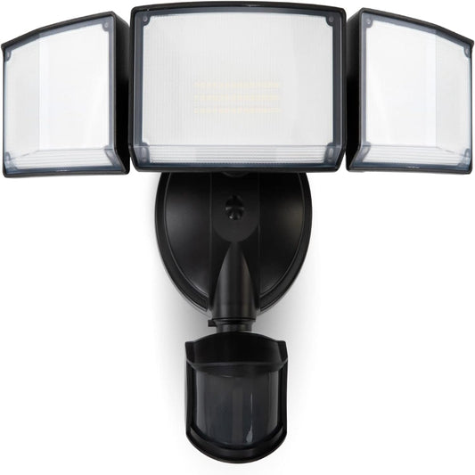 (New Open Box) LUTEC 72W 6300LM LED Security Lights Motion Sensor Light Outdoor, 5000K Daylight