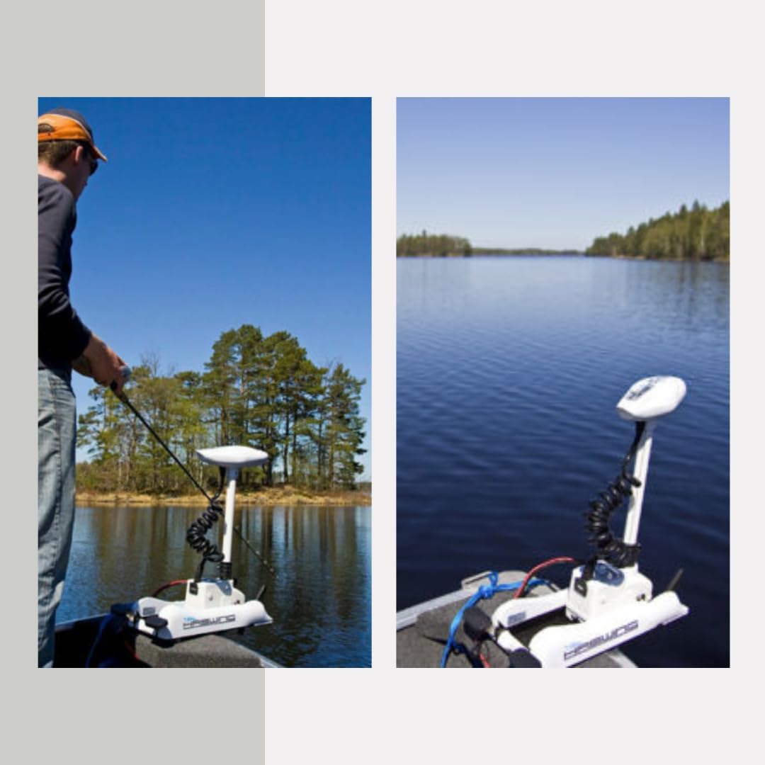 (Excellent) PARKHO HASWING Cayman B Trolling Motor — 12V • 55LB Thrust • 54" Shaft • Remote Control