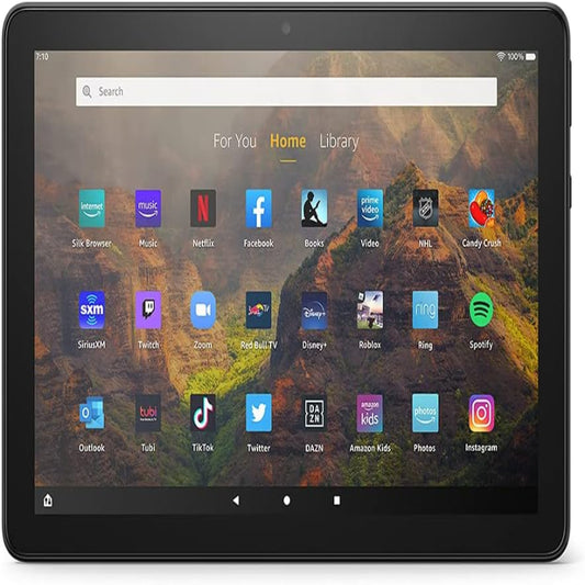 (New Open Box) Amazon Fire HD 10 tablet, 10.1", 1080p Full HD, 64 GB, 11th Gen (2021 release), Black