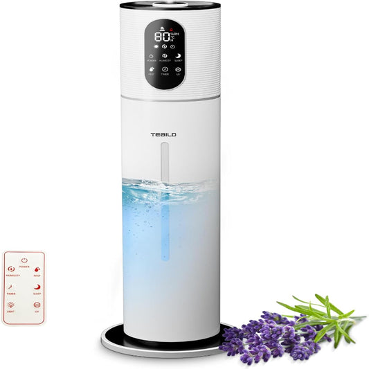 (New Open Box) TEBILD Humidifiers for Bedroom Large Room, 9L/2.37Gal Ultrasonic Cool Mist Humidifier