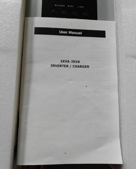 (New Open Box) 2400W Off-Grid Solar Inverter | 24V DC to 120V AC • Pure Sine • All-in-One Solar Controller