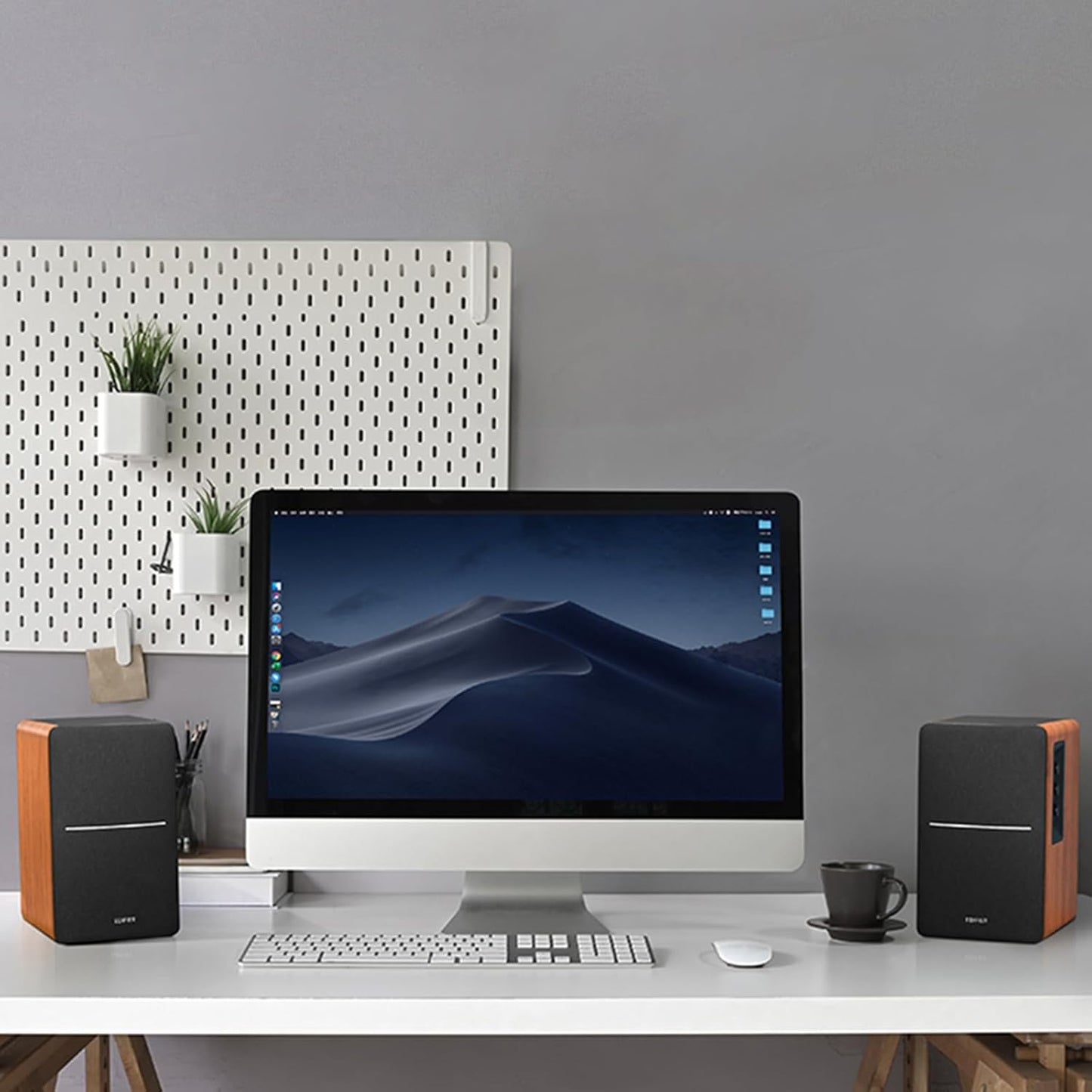 (Excellent) Edifier R1280DB Powered Bluetooth Bookshelf Speakers - Optical Input - Wireless Studio Monitors - 4 Inch Near Field Speaker - 42w RMS