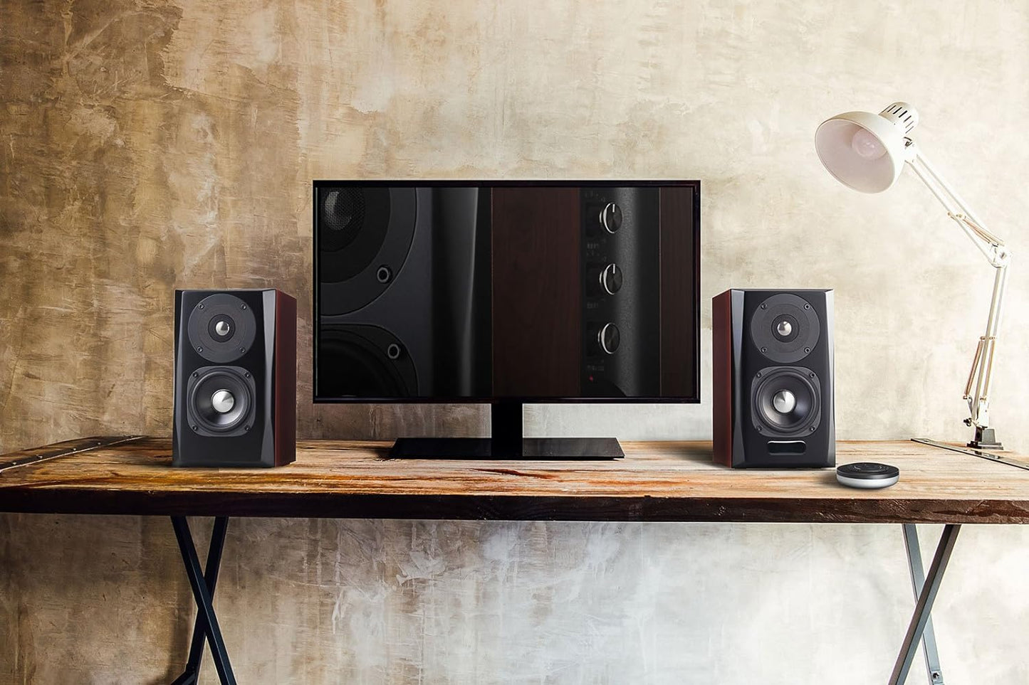 (New Open Box) Edifier S350DB Bookshelf Speakers and Subwoofer 2.1 Speaker System Bluetooth v5.1