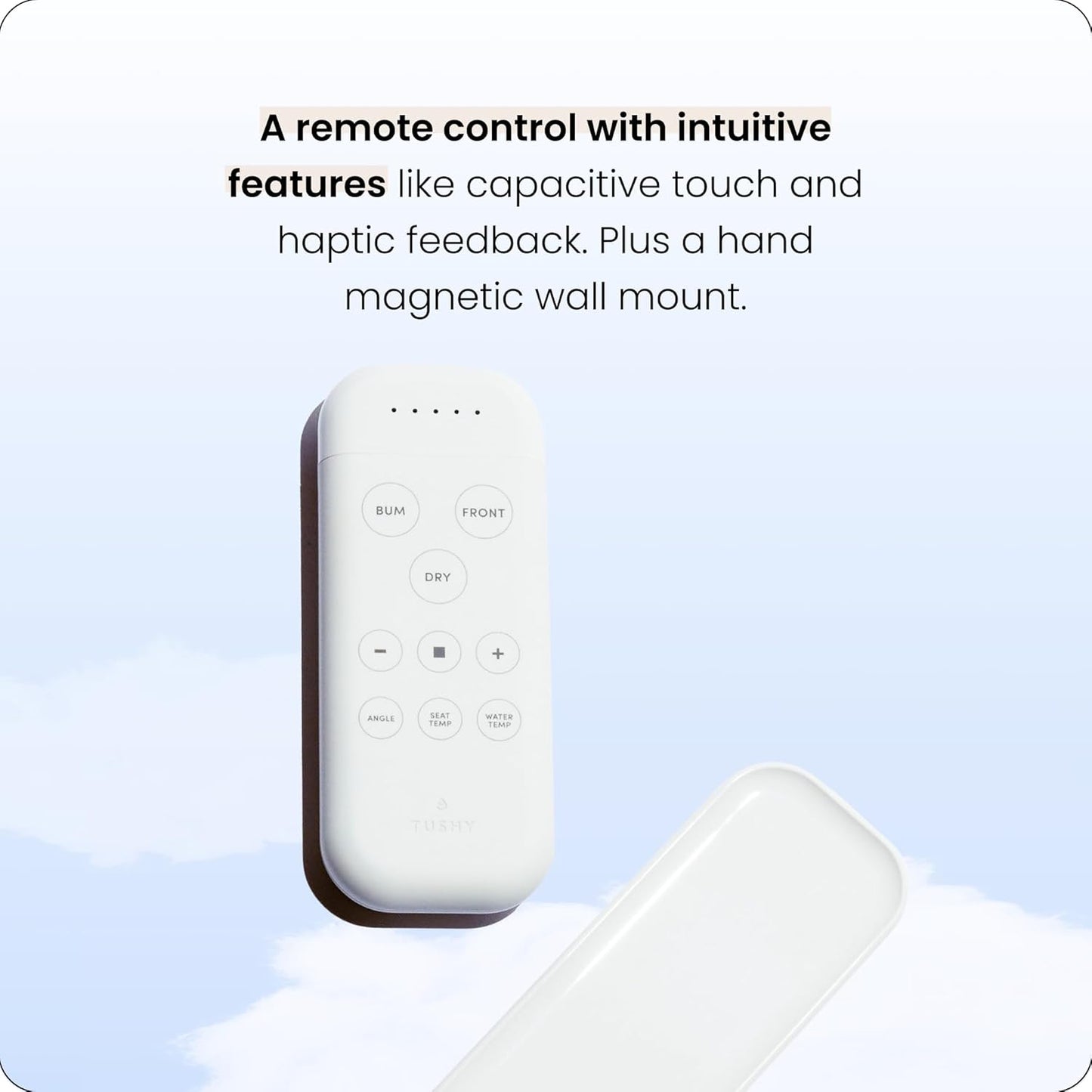 (New Open Box) TUSHY Ace Elongated Electric Bidet & Heated Seat. A Luxury Clean. Seat Sensor & Soft Close Lid. Self Cleaning Nozzle, Remote Control Water Temp, Pressure Control, and Air Drier.