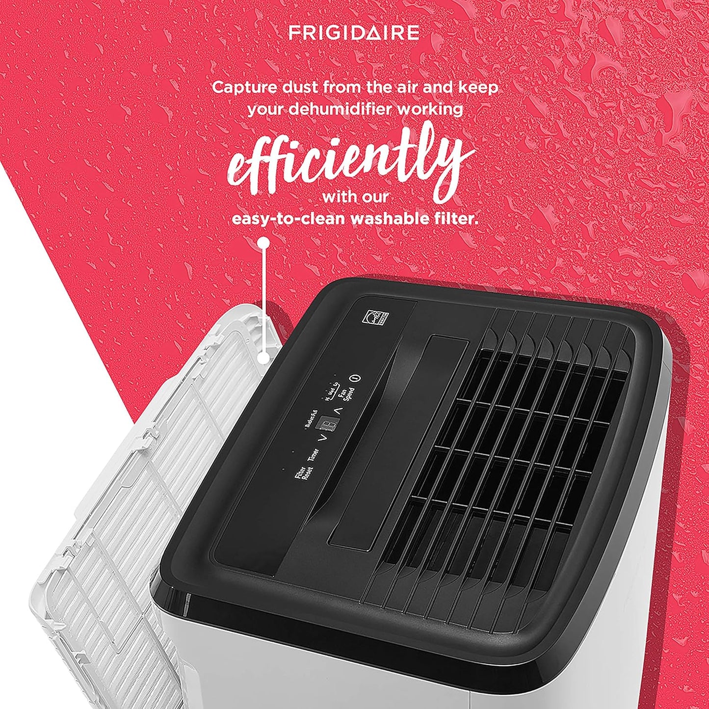 (New Open Box) Frigidaire FFAD2233W1 Dehumidifier – 22 Pint | Custom Humidity Control | White