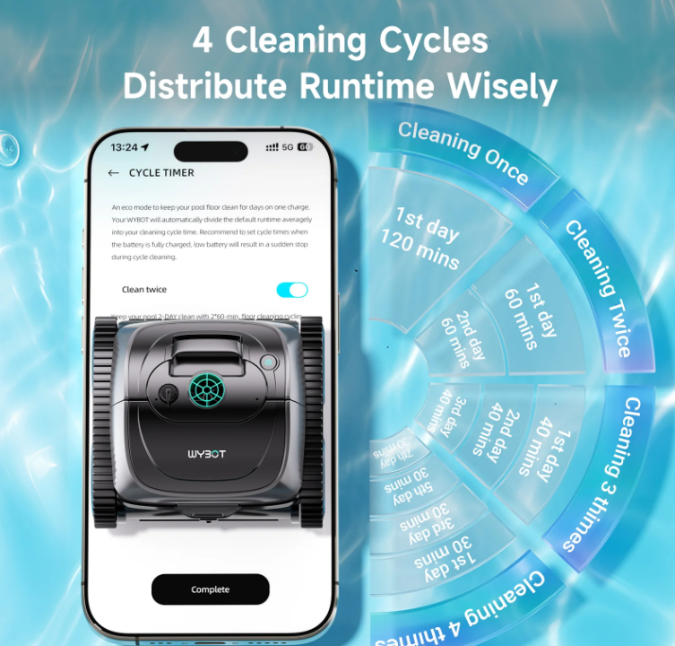 (Excellent) WYBOT C1 Cordless Robotic Pool Cleaner