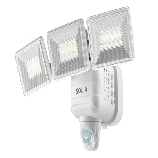 (New Open Box) SOLLA 2024 New Upgraded Battery Powered LED Flood Light Outdoor, 1500LM