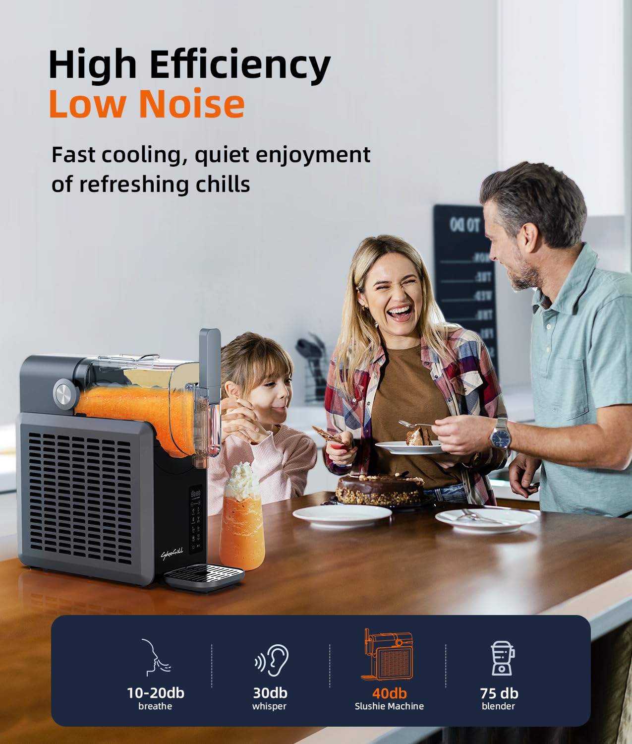 (New Open Box) CyberChill Slushie Machine, Slushy Machine for Home with LED Display, 5 Preset Programs Frozen Drink Maker No Ice Needed- Self Cleaning, for Milk Shakes,Frappés,Margarita Smoothie,Slush,and More