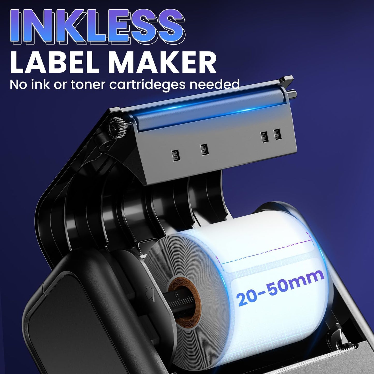 (Excellent) Phomemo M200 Label Maker | 3" Bluetooth Thermal Printer • Rolls Included
