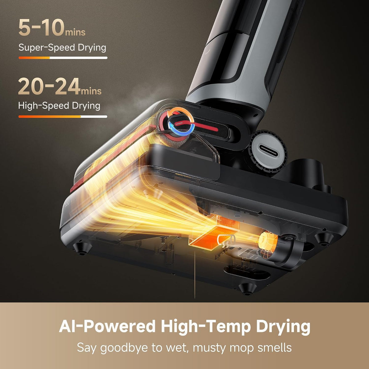 (Excellent) DREAME H15 Pro Heat Wet Dry Vacuum Cleaner – Hot Water Floor Cleaning | 22KPa Suction
