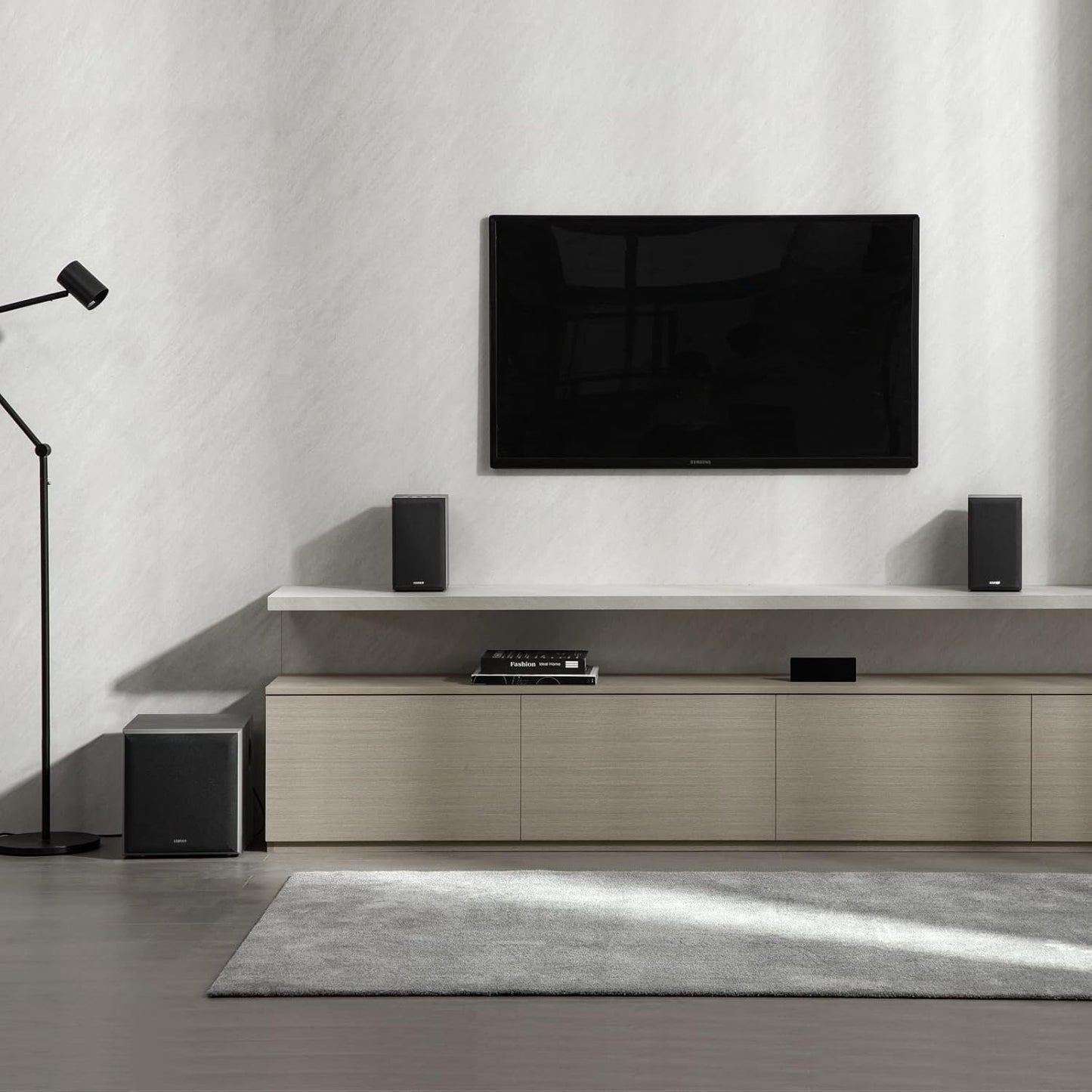 (Excellent) Edifier M601DB Computer Speaker System with Wireless Subwoofer, 2.1 Bookshelf Sound System