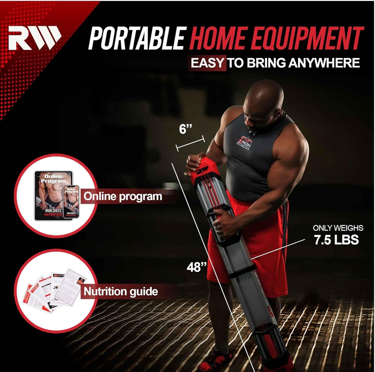 (Brand New) IRON CHEST MASTER Push Up Machine | Home Fitness Equipment for Chest Workouts