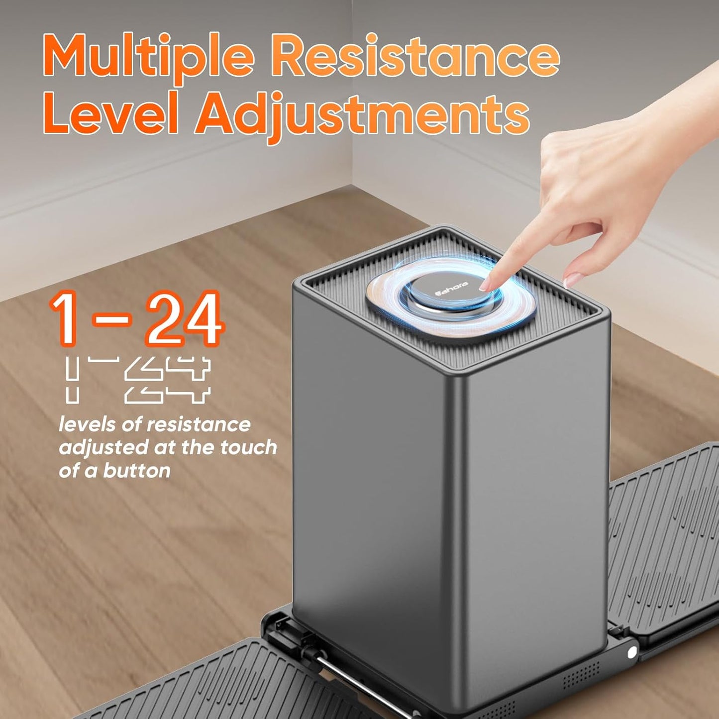 (New Open Box) Eahora SR3 Smart Home Gym Workout Cable Machine | Foldable Portable, Multi-Level Resistance Adjustable Trainer, HD Display | Home & Outdoor Fitness,Full Body Strength Training Fitness Exercise Machine