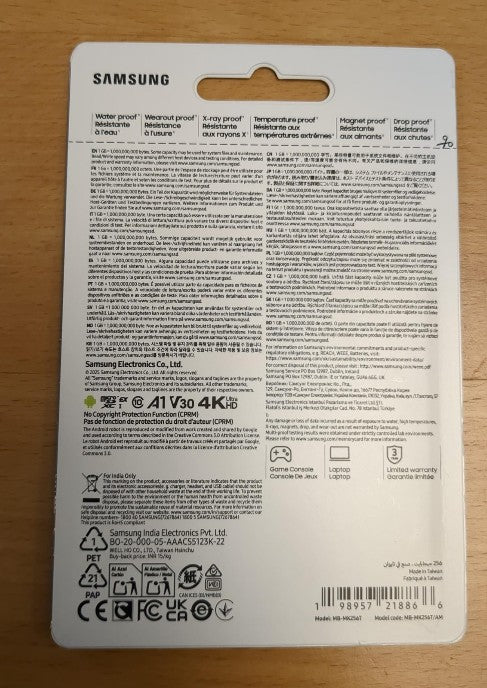 (Unopened) Samsung PRO Plus 256GB microSDXC Memory Card | Up to 800MB/s Express Transfer Speed
