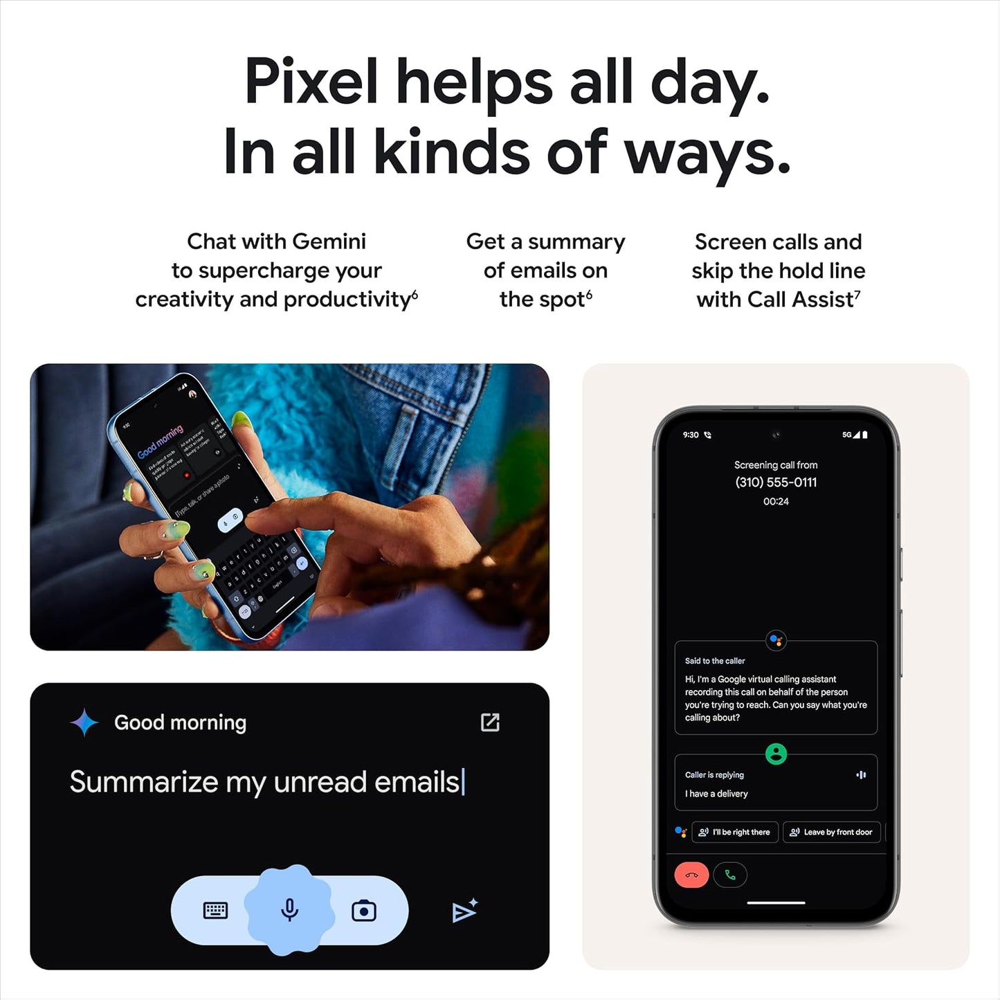 (Excellent) Google Pixel 8a | Unlocked | Only 10 Cycle Count •  with charging adaptor and usb C cable