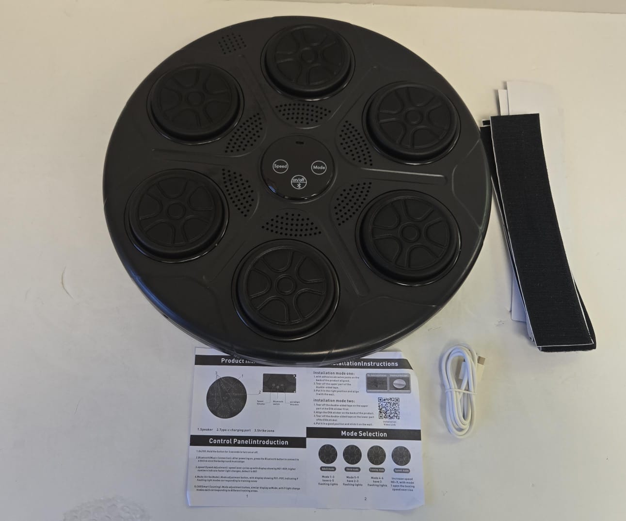 (New Open Box) Music Boxing Machine for Kids Women, Quiet Electronic Boxing Board