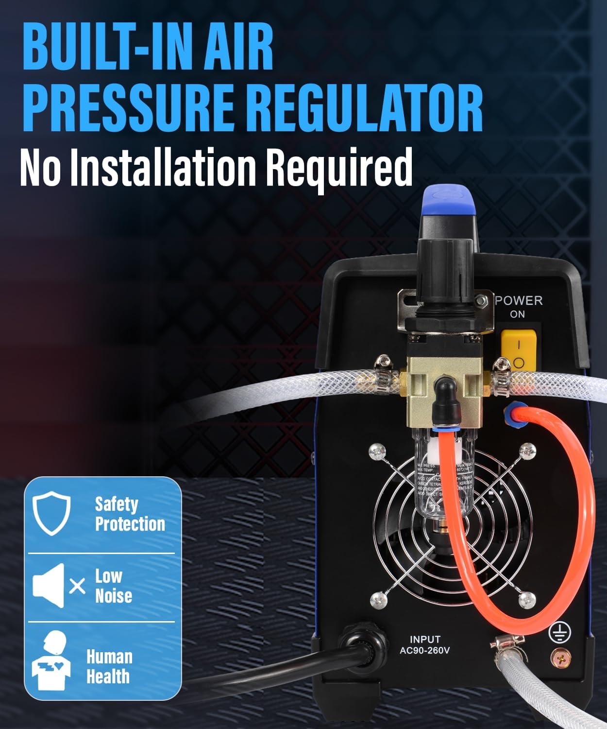 Plasma Cutter, 55A Non-Touch Pilot Arc Inverter DC Inverter 120/240V Dual Voltage Cutting