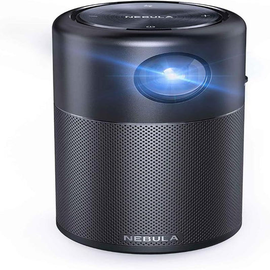 (Excellent) Anker Nebula Capsule, Smart Portable Wi-Fi Mini Projector, 100 ANSI Lumens, Black