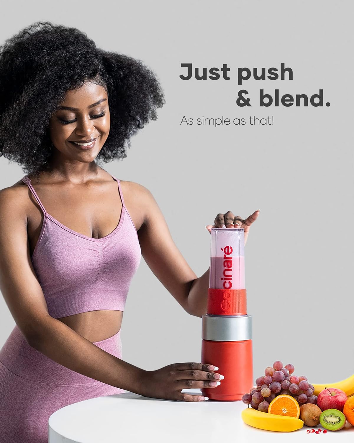 (Brand New) Cocinare Personal Blender for Smoothies, Portable Blender Shakes  (GoPower Elite Black)