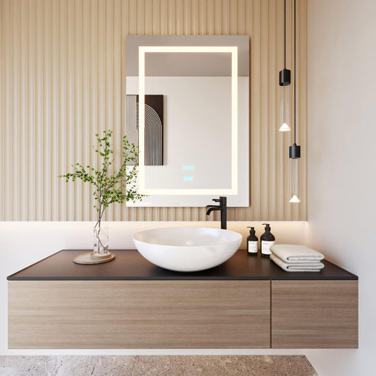 (New Open Box) Tech Drive Bathroom Mirror with led Lights Bathroom Vanity