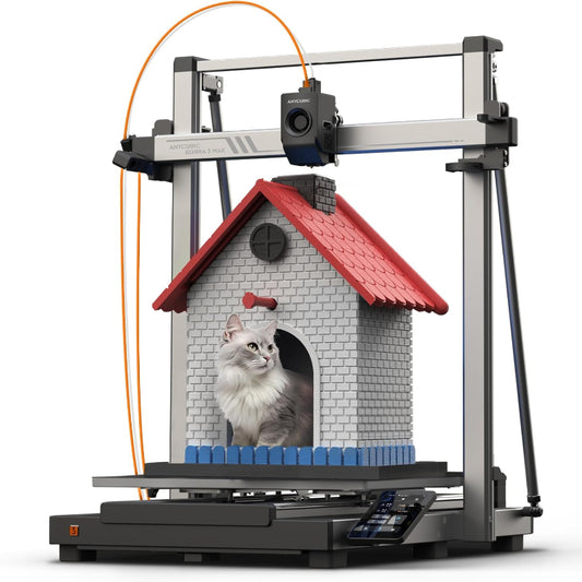 (Excellent) Anycubic Kobra 3 Max 3D Printer Only, Support Multicolor Needs ACE Pro, 600mm/s High-Speed