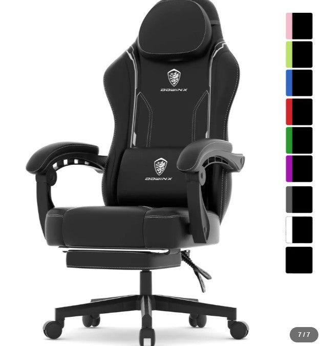 (New Open Box)  Dowinx Ergonomic Series 6650 Gaming Chair | Pocket Spring Cushion • Footrest