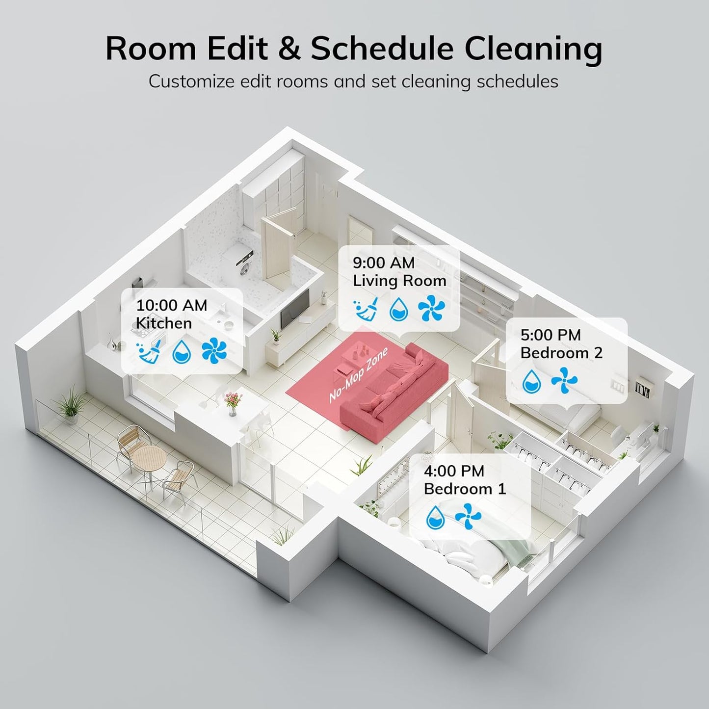 (New Open Box) ILIFE A12 Pro Robot Vacuum and Mop Combo, 60-Day Self Emptying Station, Smart LiDAR Navigation