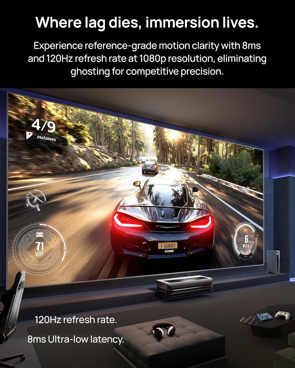 (New Open Box) AWOL VISION LTV-2500 4K UHD Ultra Short Throw Triple Laser Projector with Dolby Vision & Atmos