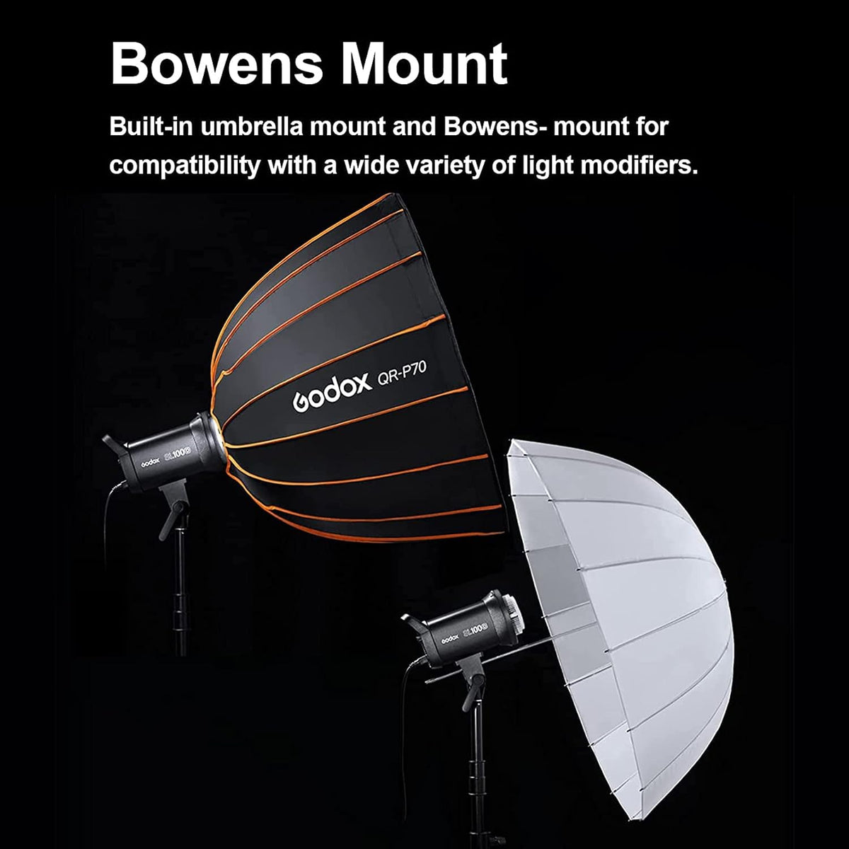 (New Open Box)GODOX SL100Bi 100W LED Video Light 2800-6500K TLCI≥97 CRI≥96,Dimmable Continuous Lighting with Bowens Mount for Video Recording Outdoor Shooting