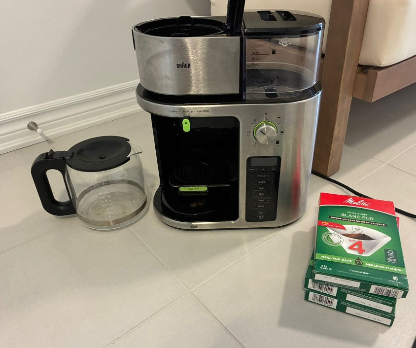 (Excellent)  Braun MultiServe Plus 10-Cup Coffee Maker | Hot & Cold Brewer • Over Ice • KF9370SI