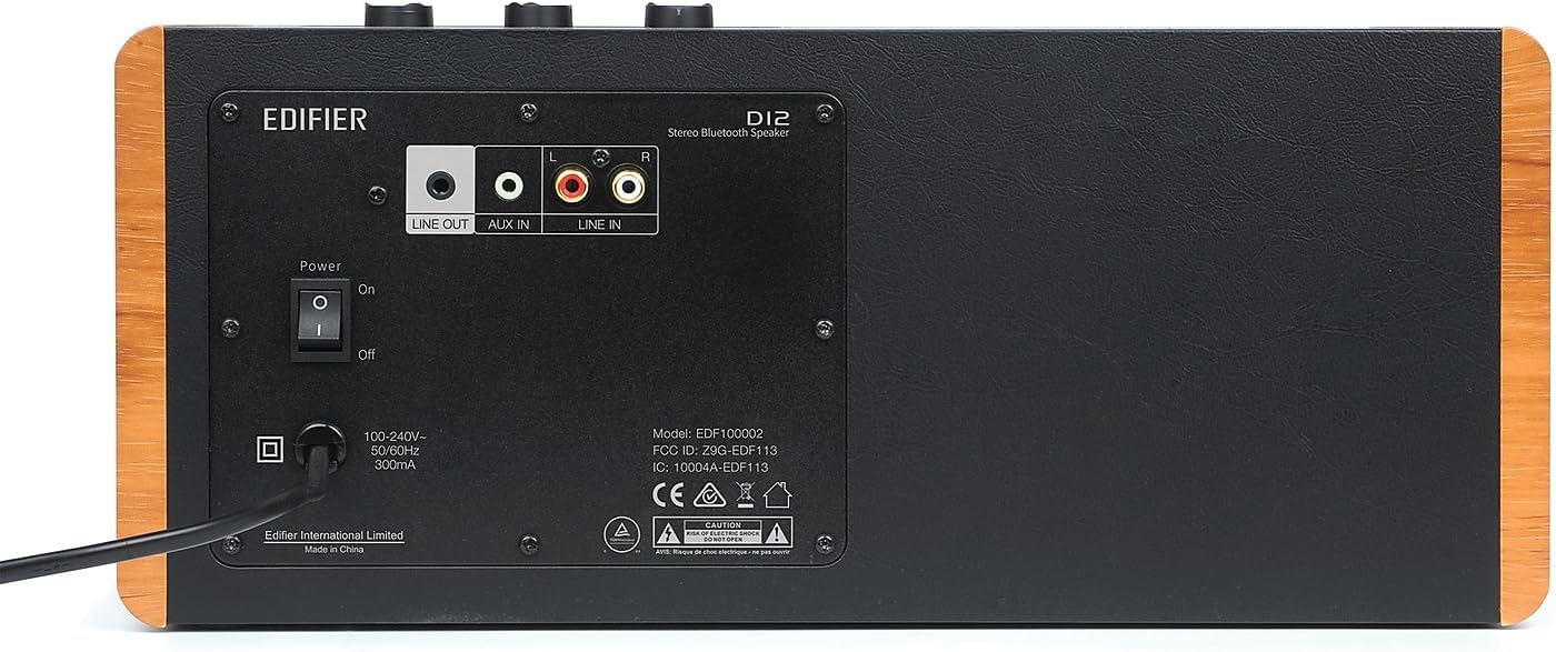 (New Open Box) Edifier D12 Integrated Desktop Computer Speakers with Bluetooth 5.0, Wireless Stereo