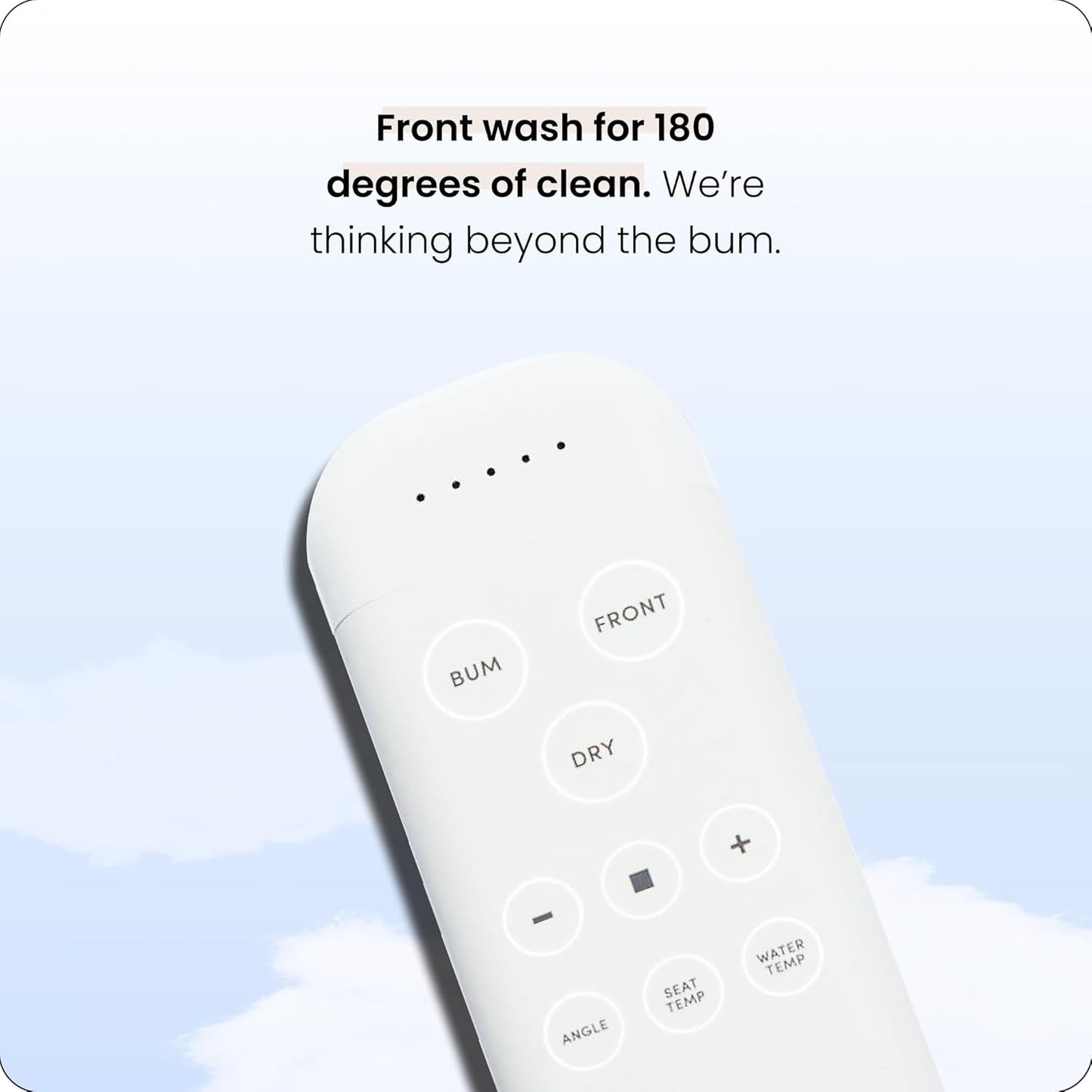 (New Open Box) TUSHY Ace Elongated Electric Bidet & Heated Seat. A Luxury Clean. Seat Sensor & Soft Close Lid. Self Cleaning Nozzle, Remote Control Water Temp, Pressure Control, and Air Drier.