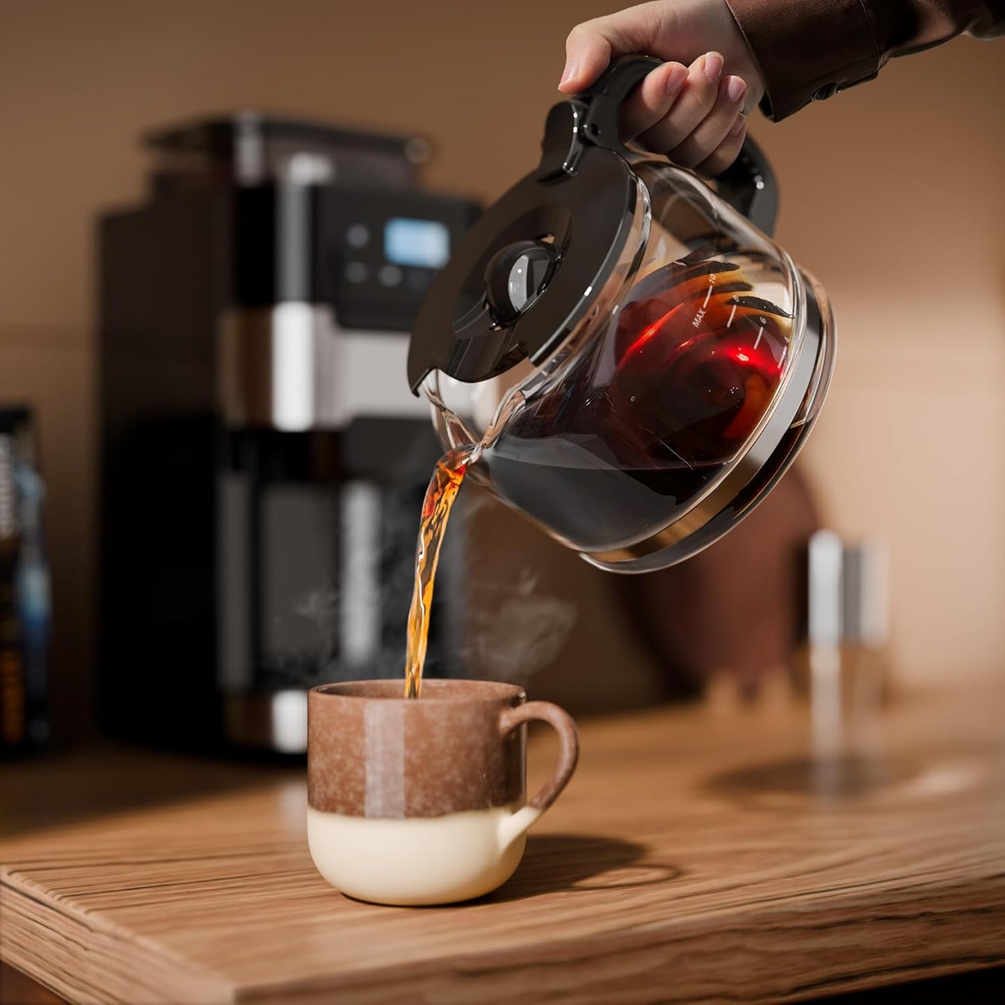 (Good) 10-Cup Drip Coffee Maker with Built-In Grinder-CM8025