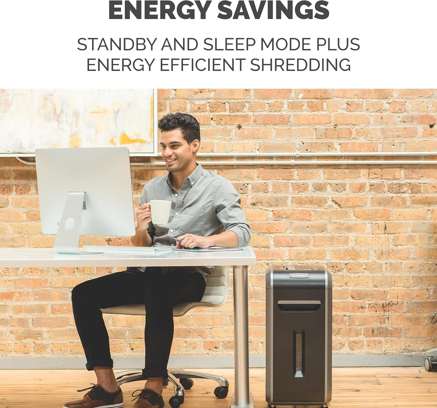 (Excellent)  Fellowes Powershred 99Ci Cross-Cut Paper Shredder | 18-Sheet • 100% Jam Proof