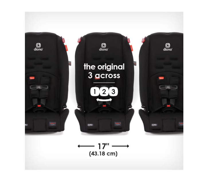 (Good) Diono Radian 3R All-in-One Convertible Car Seat | Slim Fit • 3 Across