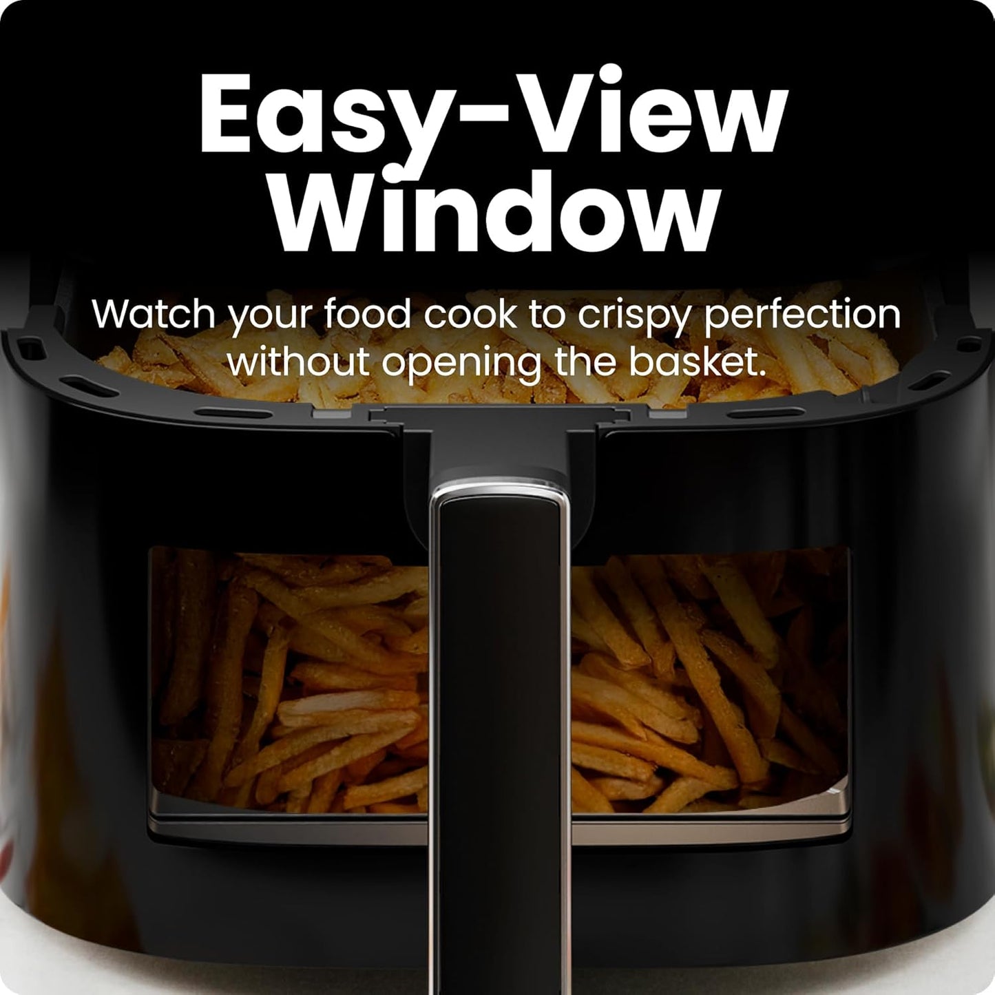 (Brand New) Chefman Air Fryer – 6 QT Compact Airfryer, Features Hi-Fry Technology for Extra Crisp,  - Black
