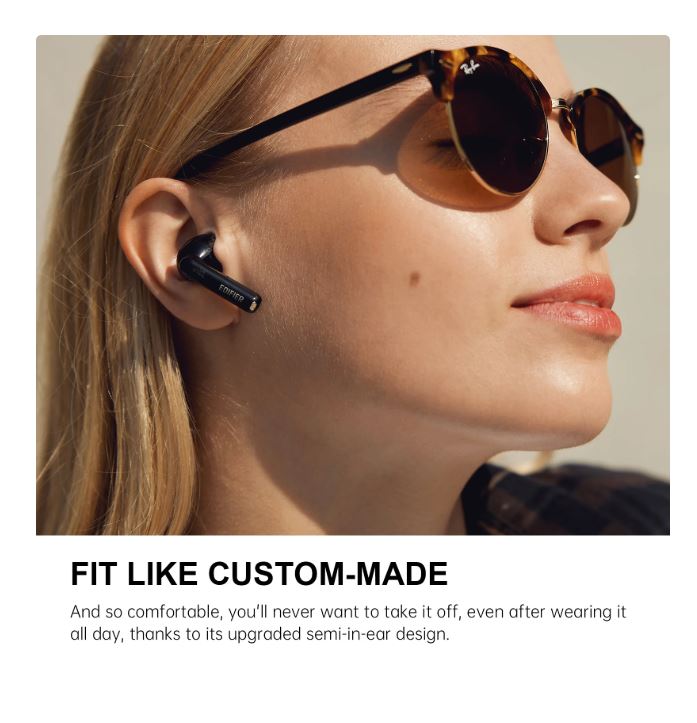 (Excellent) Edifier W220T True Wireless Earbuds Bluetooth V5.3 Semi-in-Ear Earphones with Mic