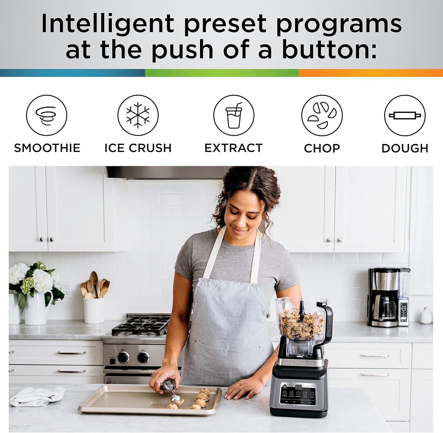 (New Open Box)  Ninja BN801C Professional Plus Kitchen System with Auto-iQ – 1400W | 72oz Pitcher