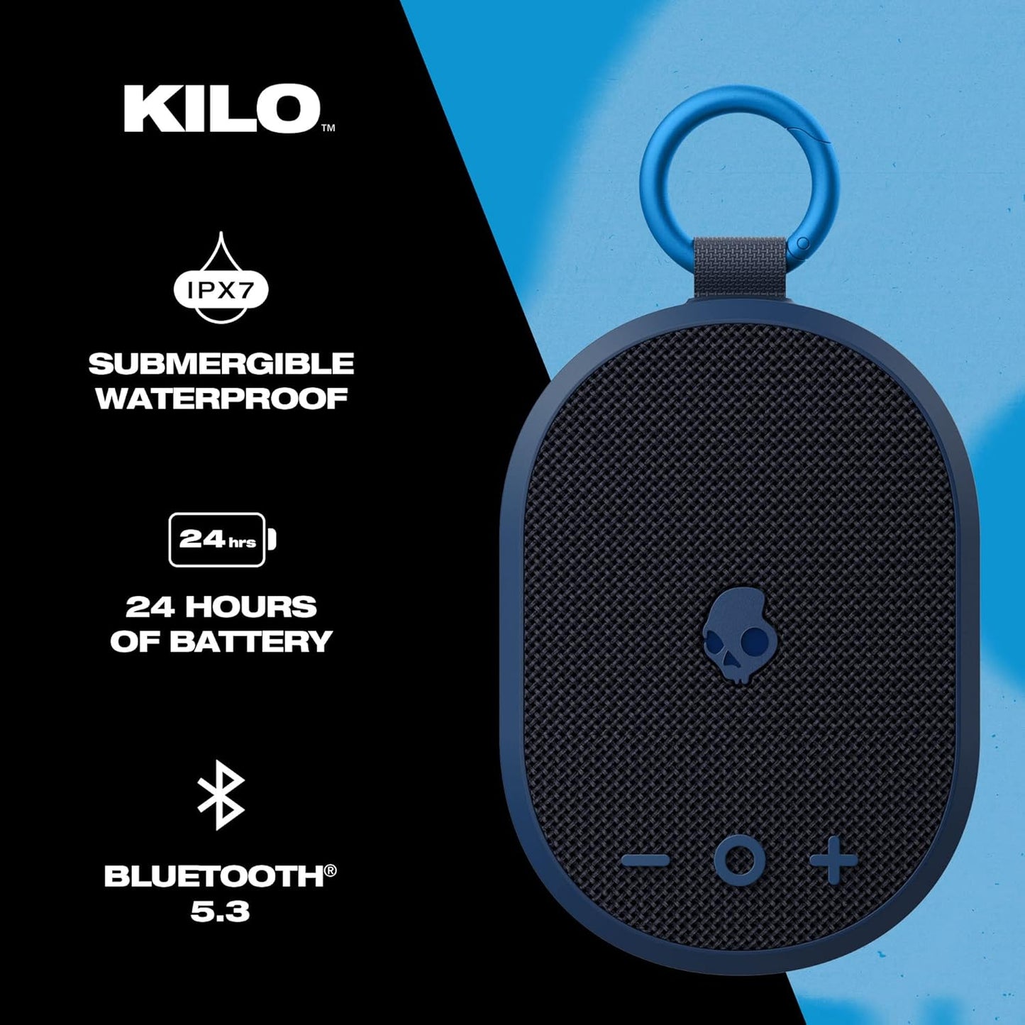(Brand New) Skullcandy Kilo Wireless Bluetooth Speaker - IPX7 Waterproof Mini Bluetooth Speaker