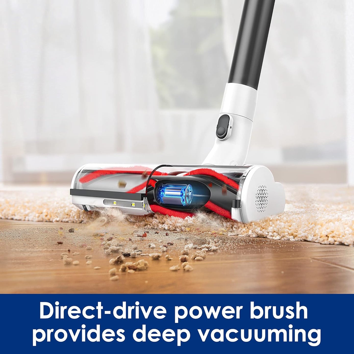 (Brand New Sealed) Tineco Pure ONE S12 Smart Cordless Stick Vacuum Cleaner, Optimized Ultra Powerful Suction & Long Runtimes, Excellent for Multi-Surface & Pet Hair Cleaning with LED Hard Floor