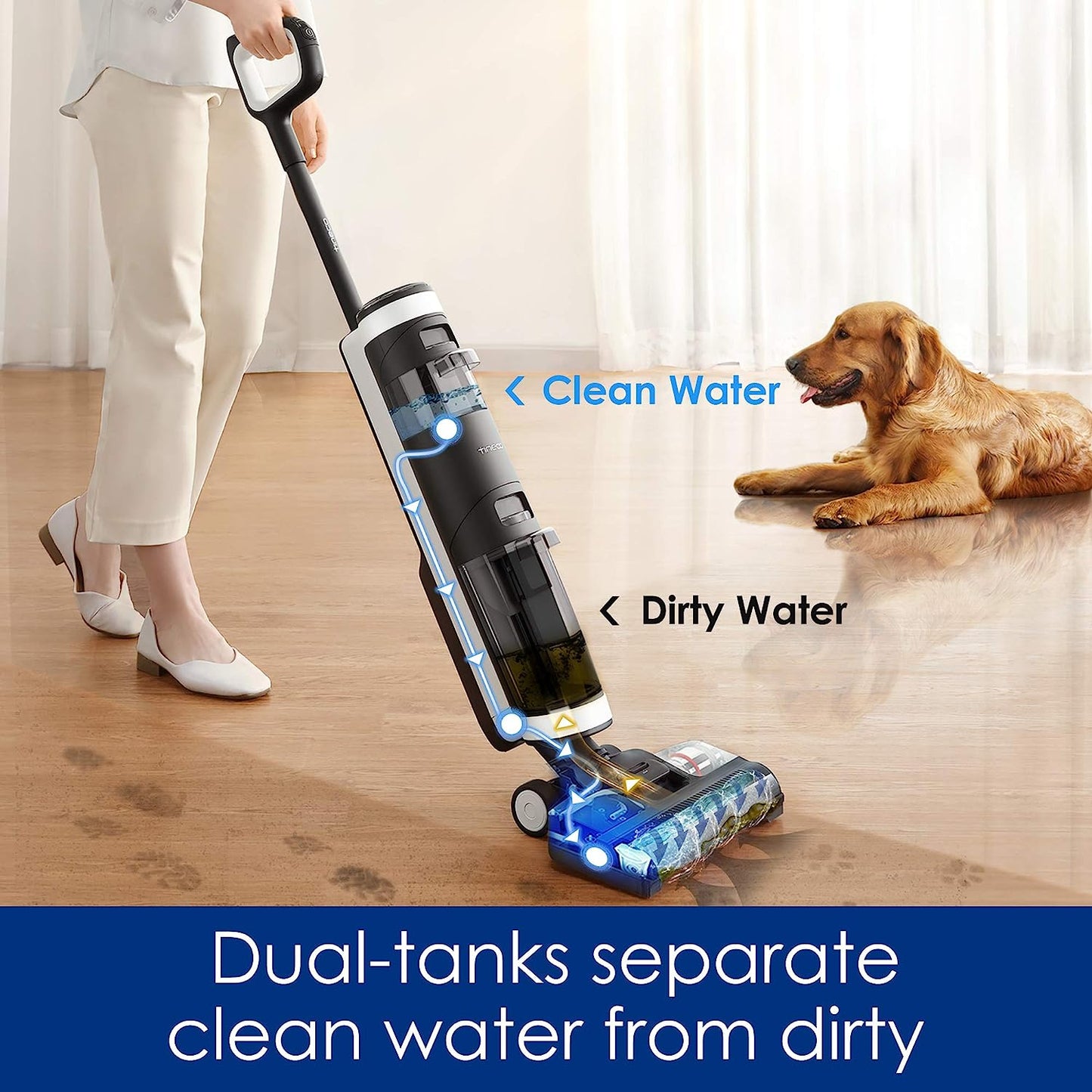 (Brand New Sealed) Tineco FLOOR ONE S3 Cordless, Lightweight, Smart Wet/Dry Vacuum Cleaner